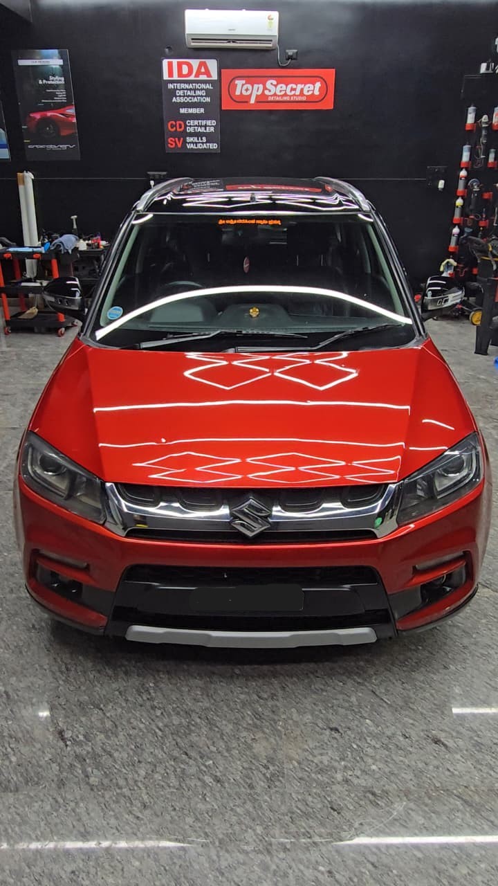 Car after ceramic coating at Top Secret Detailing Studio Bangalore